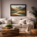 The Valley at Rest Framed Wall Art