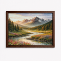 The Valley at Rest Framed Wall Art