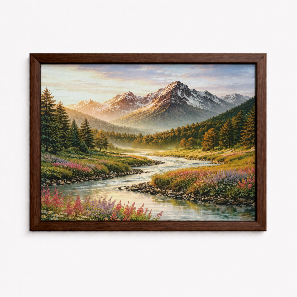 The Valley at Rest Framed Wall Art