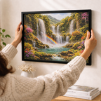 The Grand Cascade Framed Digital Print on MDF