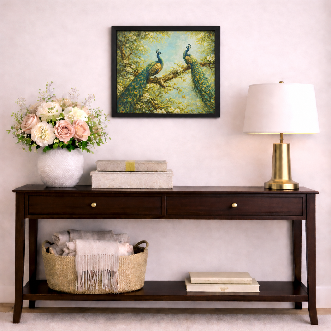 Two Crowns in the Garden Framed Wall Art