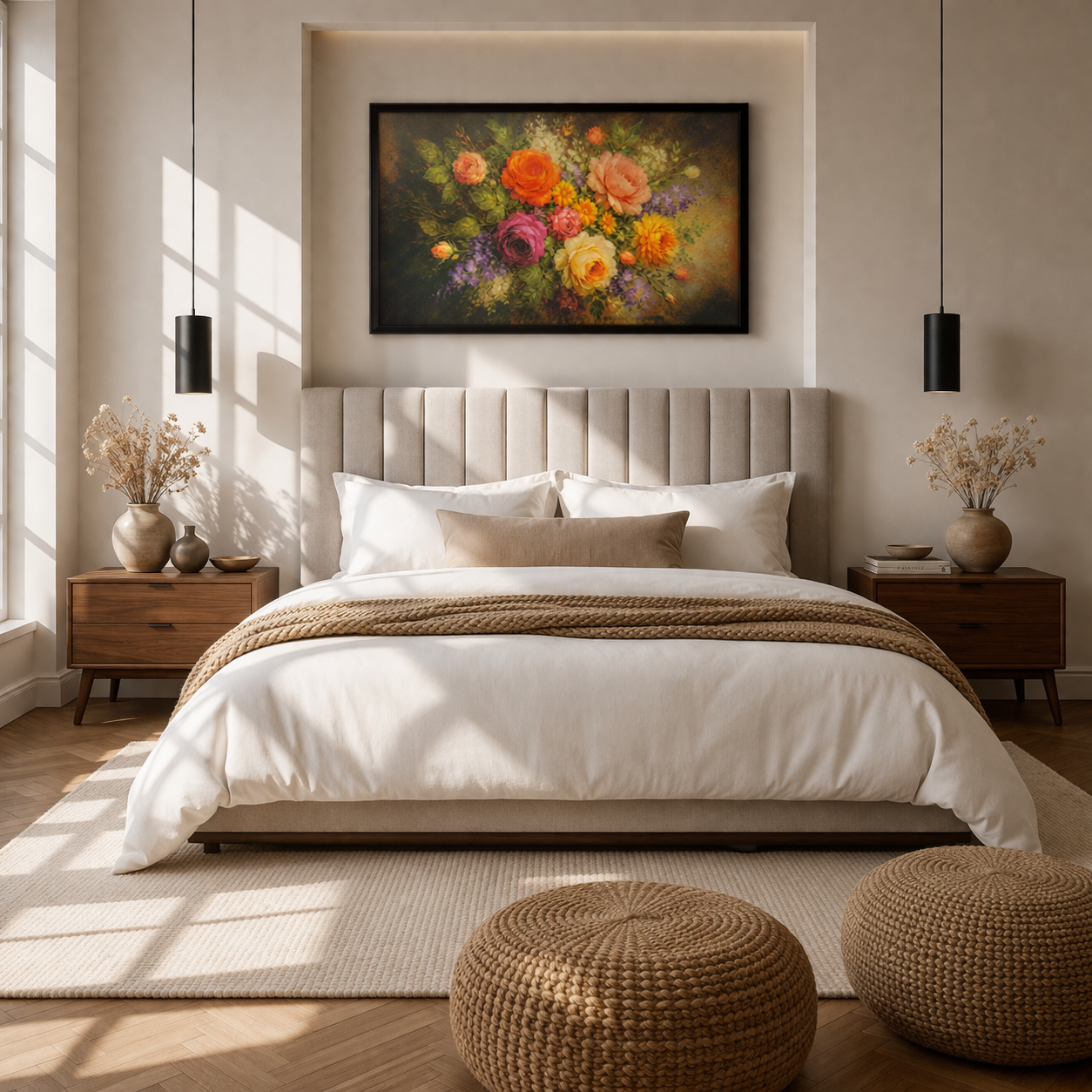 Bloom in Timeless Grace Framed Printed Wall Painting