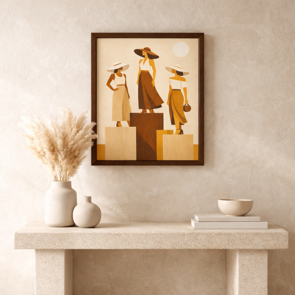 Elegance in Motion Framed Printed Artwork
