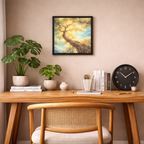 Golden Canopy Framed Wall Decor