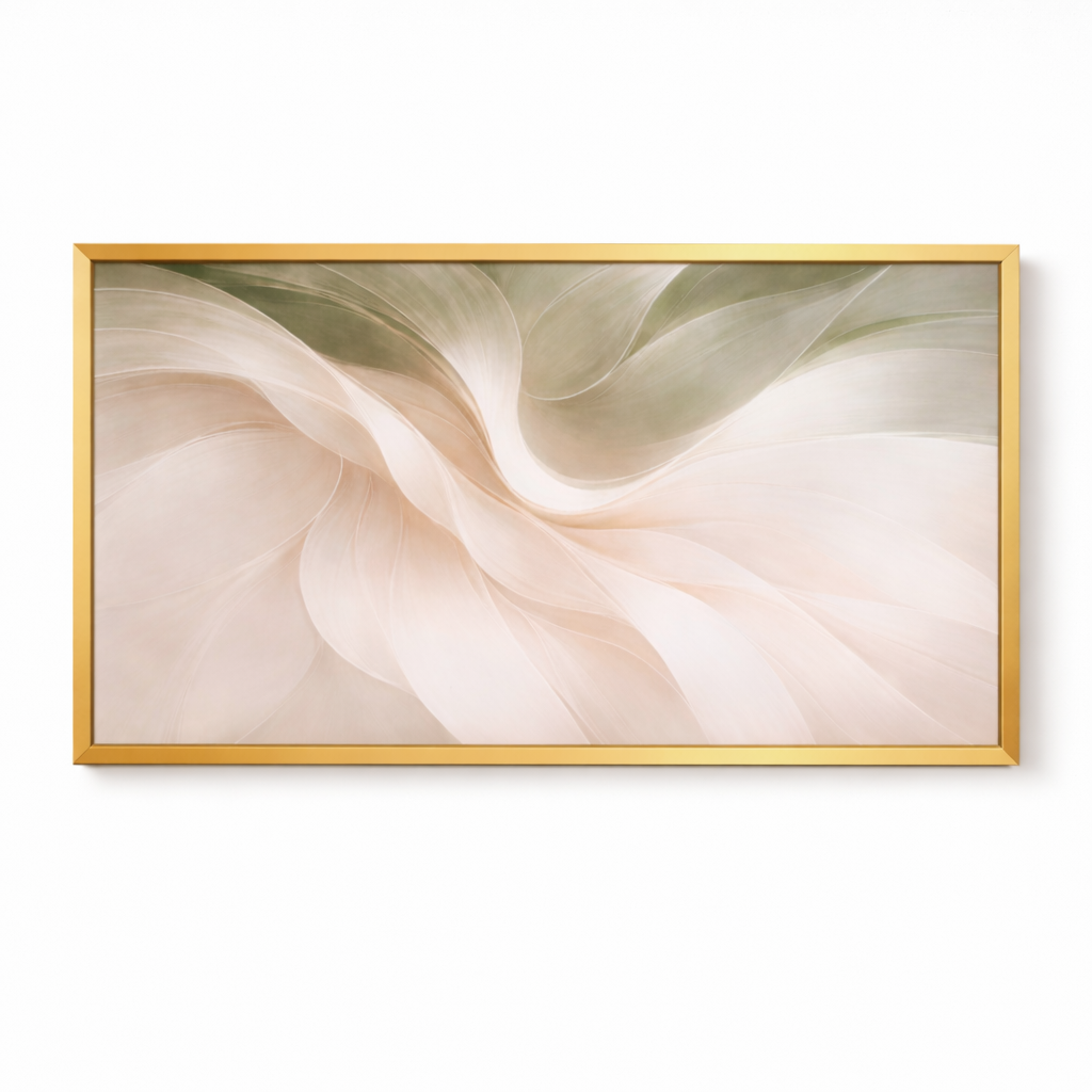 Whispers of Ivory Winds Framed Printed Wall Painting