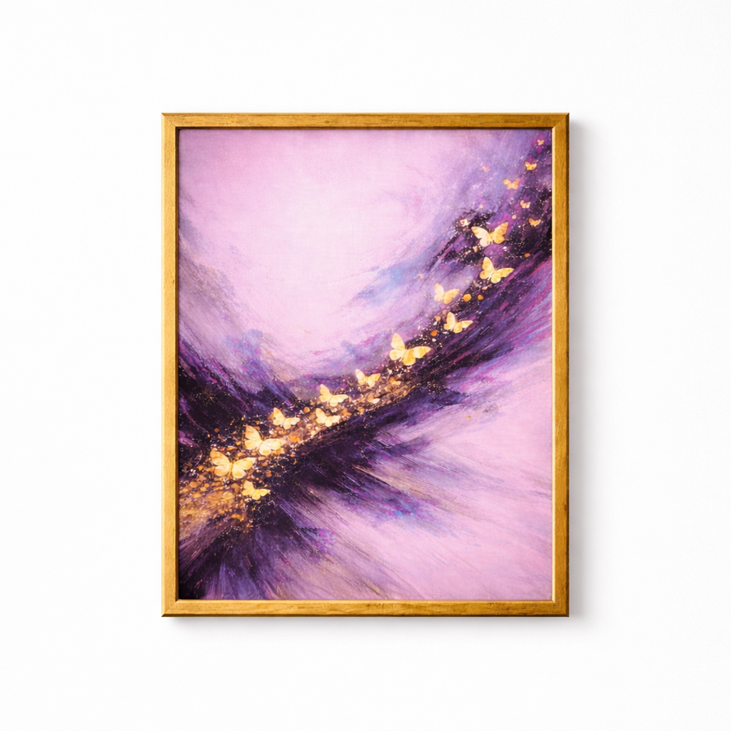 Wings of Amethyst Dreams Framed Wall Decor