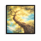 Golden Canopy Framed Wall Decor