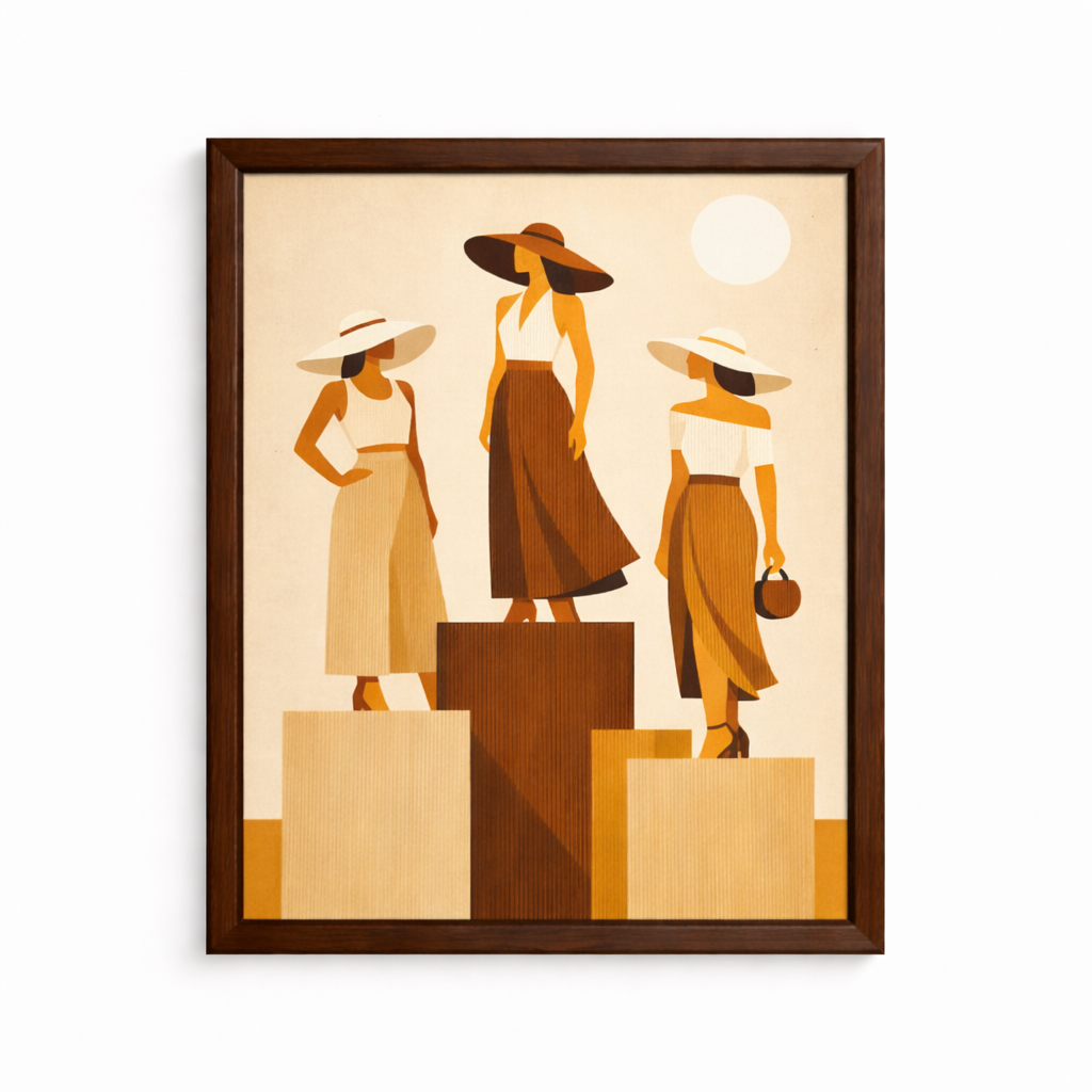 Elegance in Motion Framed Printed Artwork