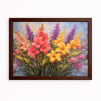 The Bold Bloom Framed Digital Print on MDF
