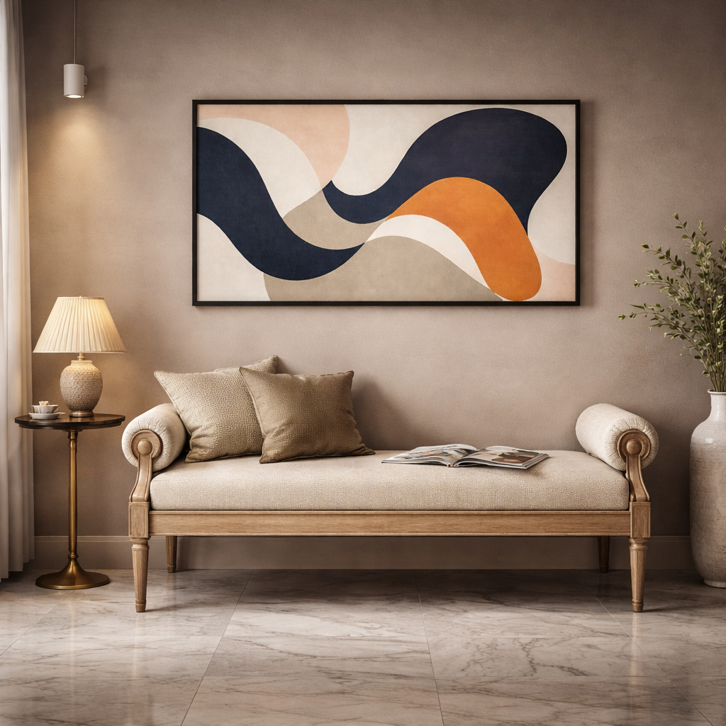 Rhythm in Earth & Shadow Framed Printed Artwork
