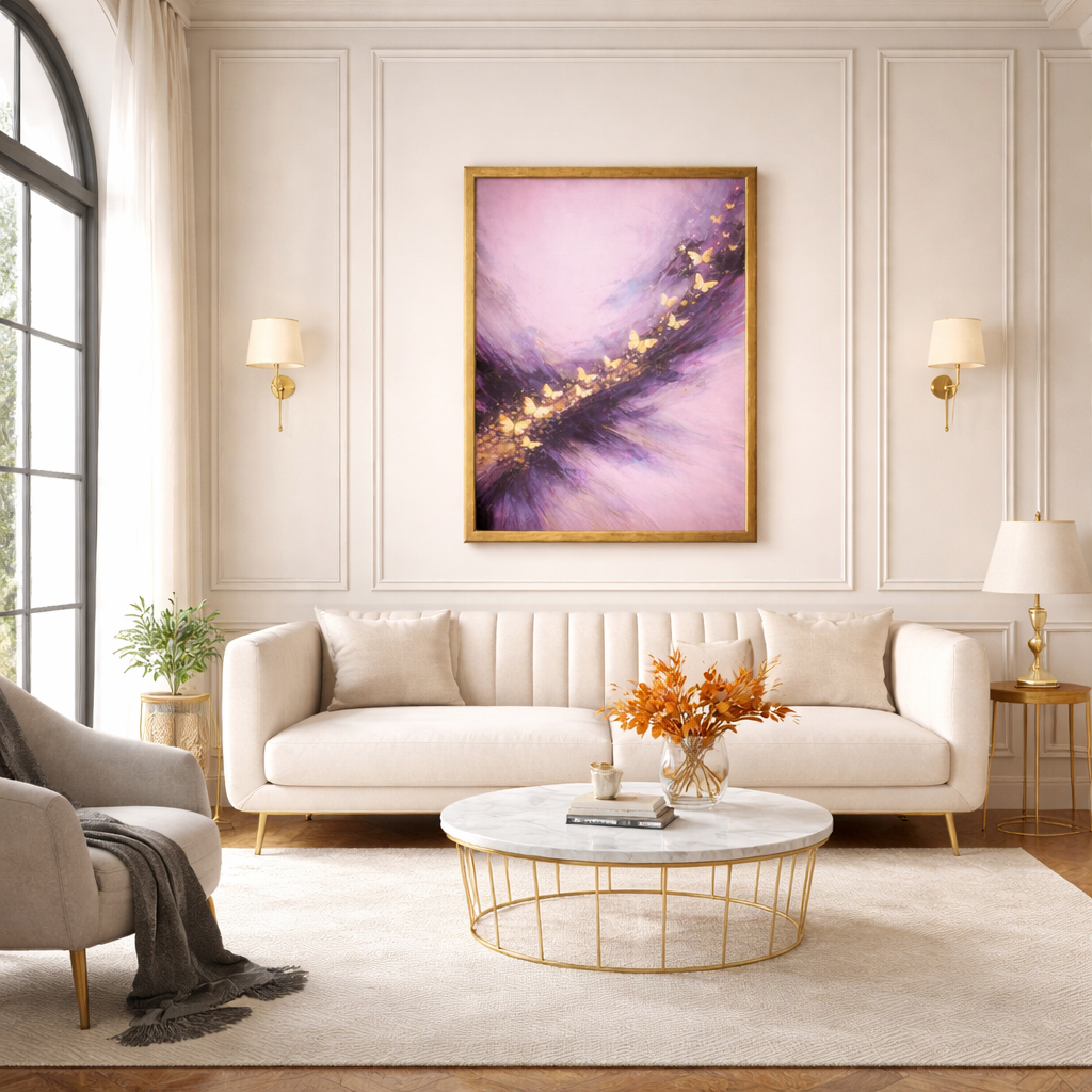 Wings of Amethyst Dreams Framed Wall Decor