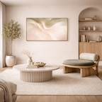 Whispers of Ivory Winds Framed Printed Wall Painting