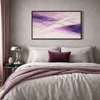 Veins of Violet Calm Framed Wall Art