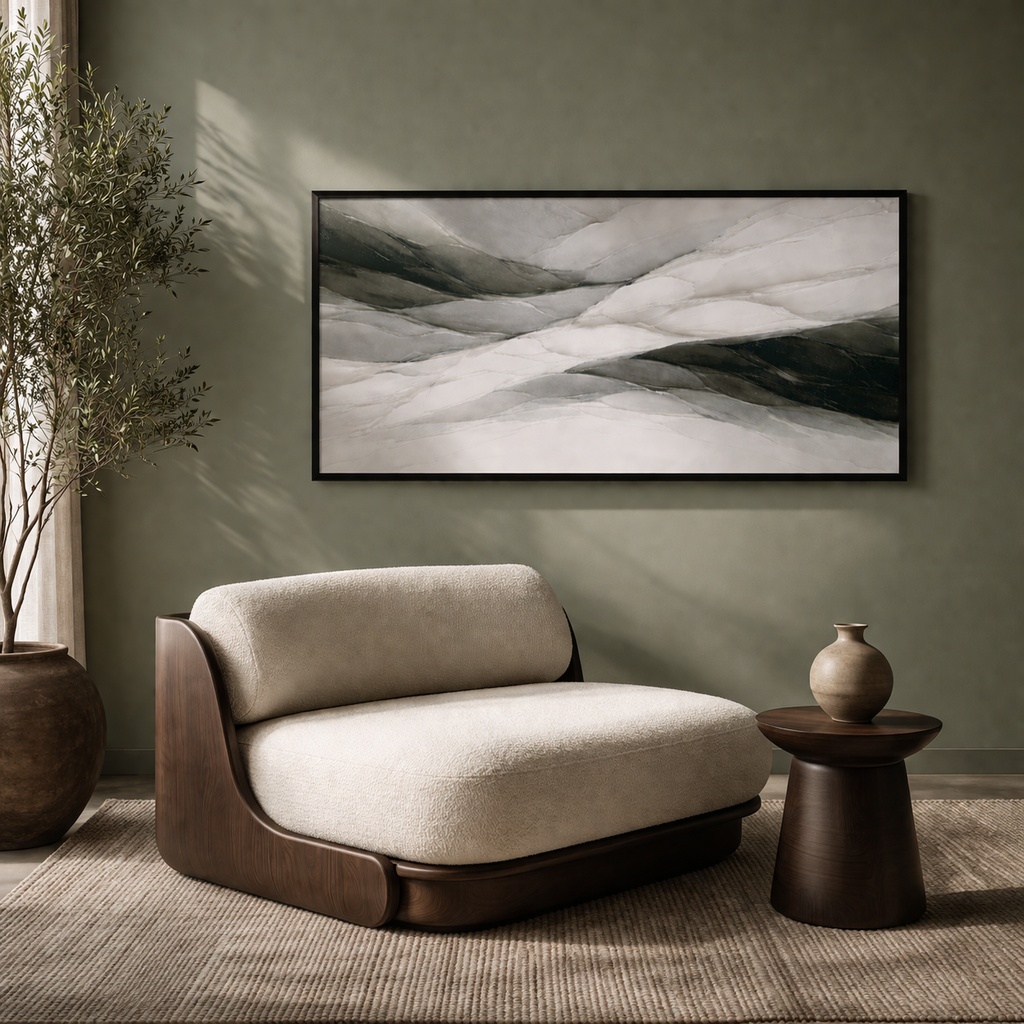 Echoes of Silent Stone Framed Printed Artwork