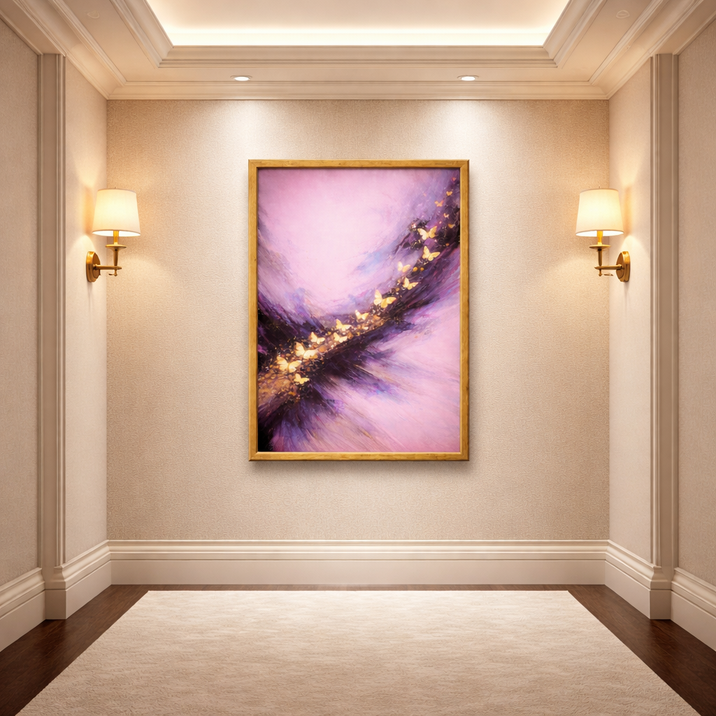 Wings of Amethyst Dreams Framed Wall Decor