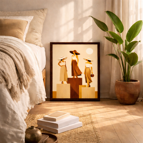 Elegance in Motion Framed Printed Artwork